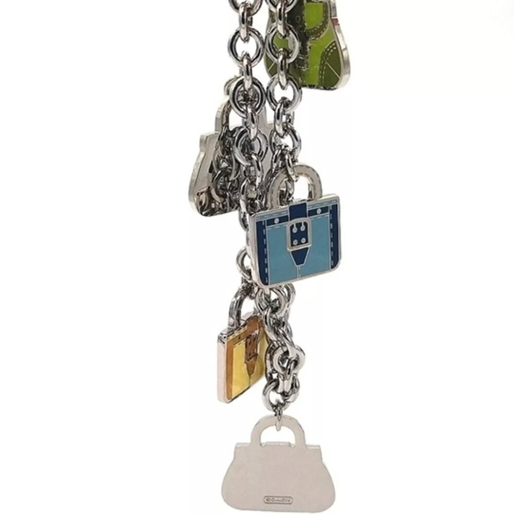 NEW COACH Multi Mini Purse Handbag Bracelet Lanyard Trigger Snap Keychain - Picture 3 of 7
